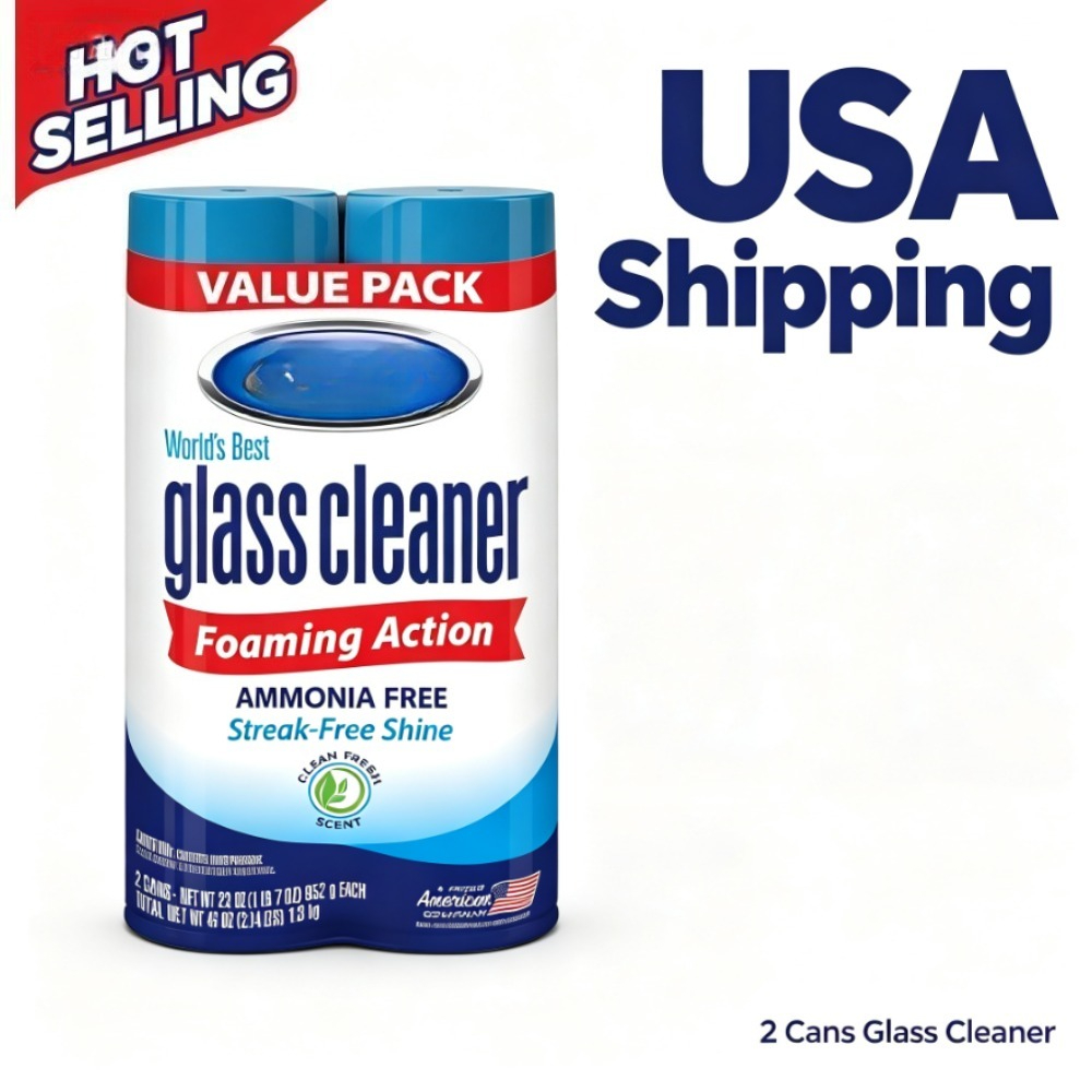 Glass Cleaner Streak - Spray de Limpeza de Vidros em